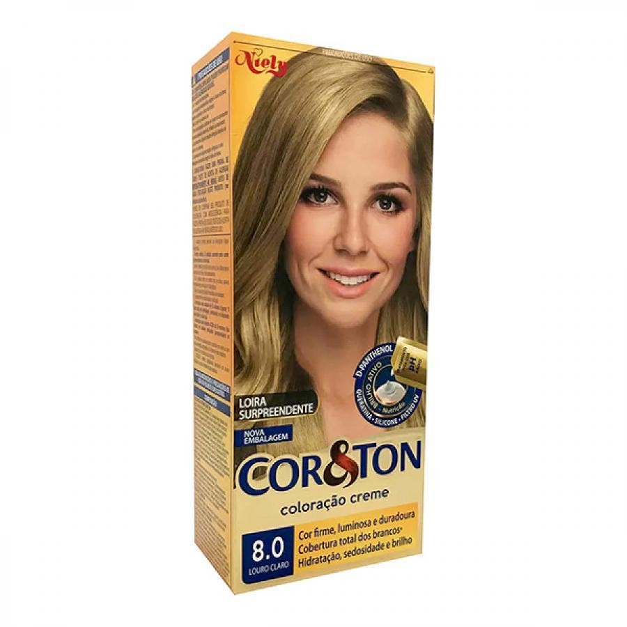 TINTURA COR E TON 8.0 LOURO CLARO