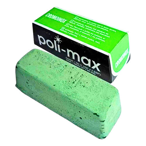 1 Barra Cera Polimento Polimax Cromoinox Brilux Azul, Verde ou Amarela 100gr Aço Inoxidavel Metais