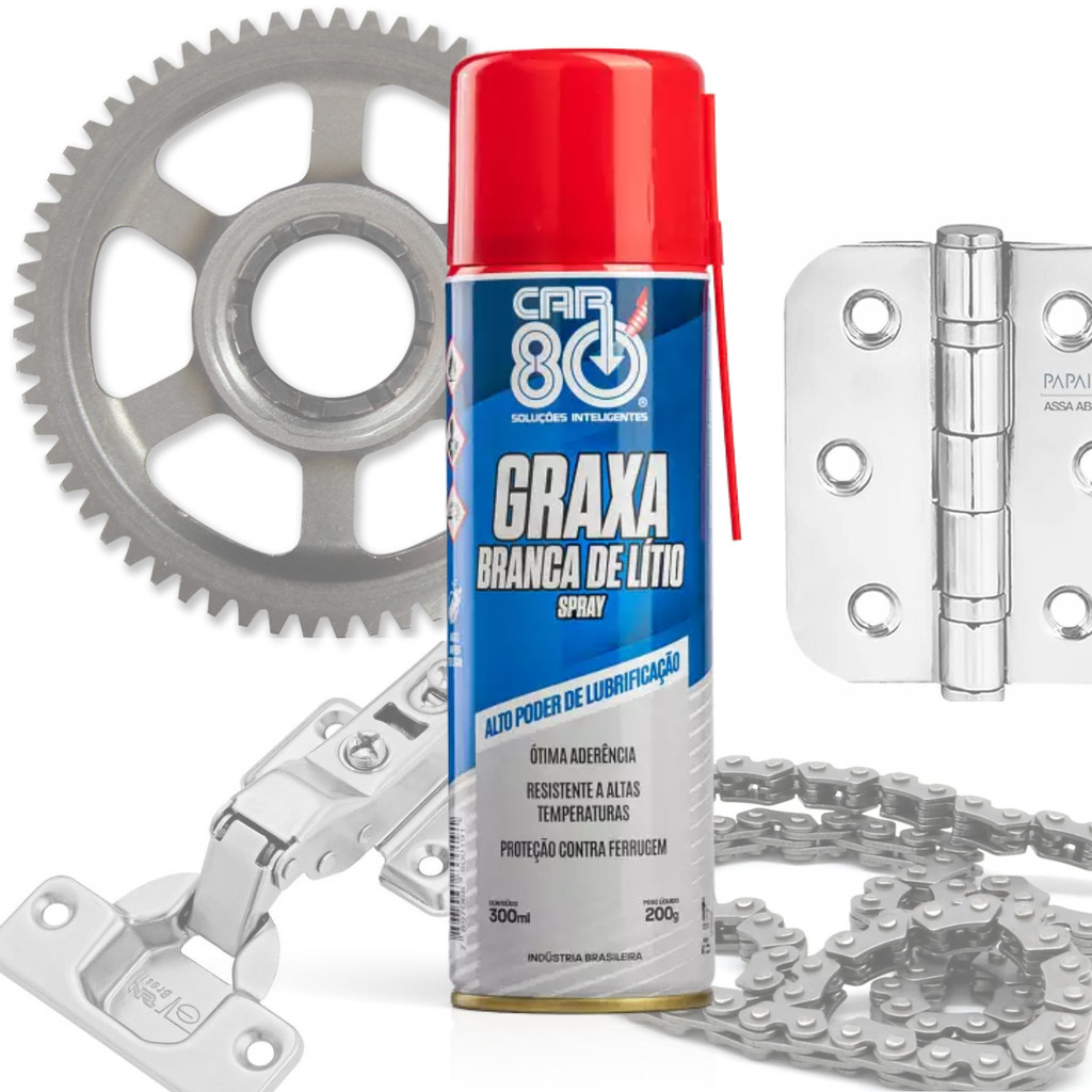 Graxa Branca Lítio CAR 80 - Lubrificante Multiuso e Resistente em Oferta na Shopee