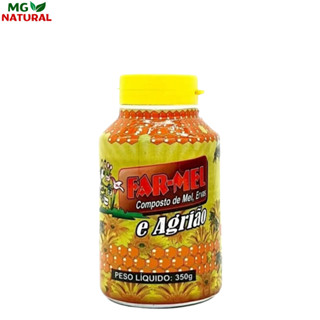 Kit 6 Farmel Composto de Mel, Ervas e Agrião 350g Original Mel Puro Revenda em Oferta na Shopee