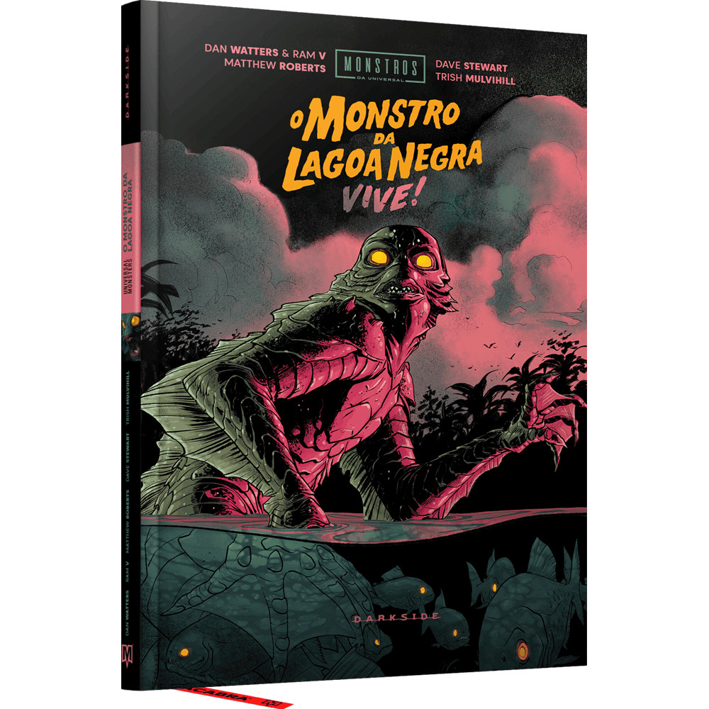 Capa do livro Comic - O Monstro da Lagoa Negra Vive! - Novo/Lacrado - Editora Darkside -