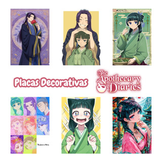 Quadro Decorativo Diarios De Uma Apotecaria Anime A4 Placa MDF Geek Nerd Mangá Poster em Oferta na Shopee