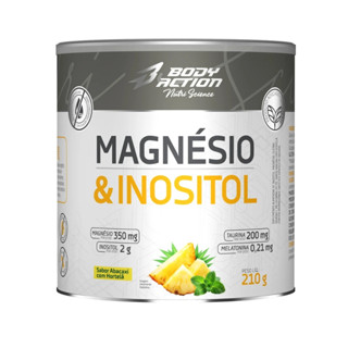 Magnésio & Inositol Lata 210g Bodyaction Abacaxi Com Hortelã em Oferta na Shopee