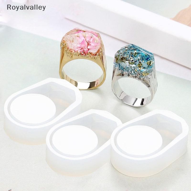 [Royalvalley] Molde De Silicone Com Anel Geométrico , Faça Você Mesmo , Fabricação De Joias , Artesanato , Resina Epóxi em Oferta na Shopee