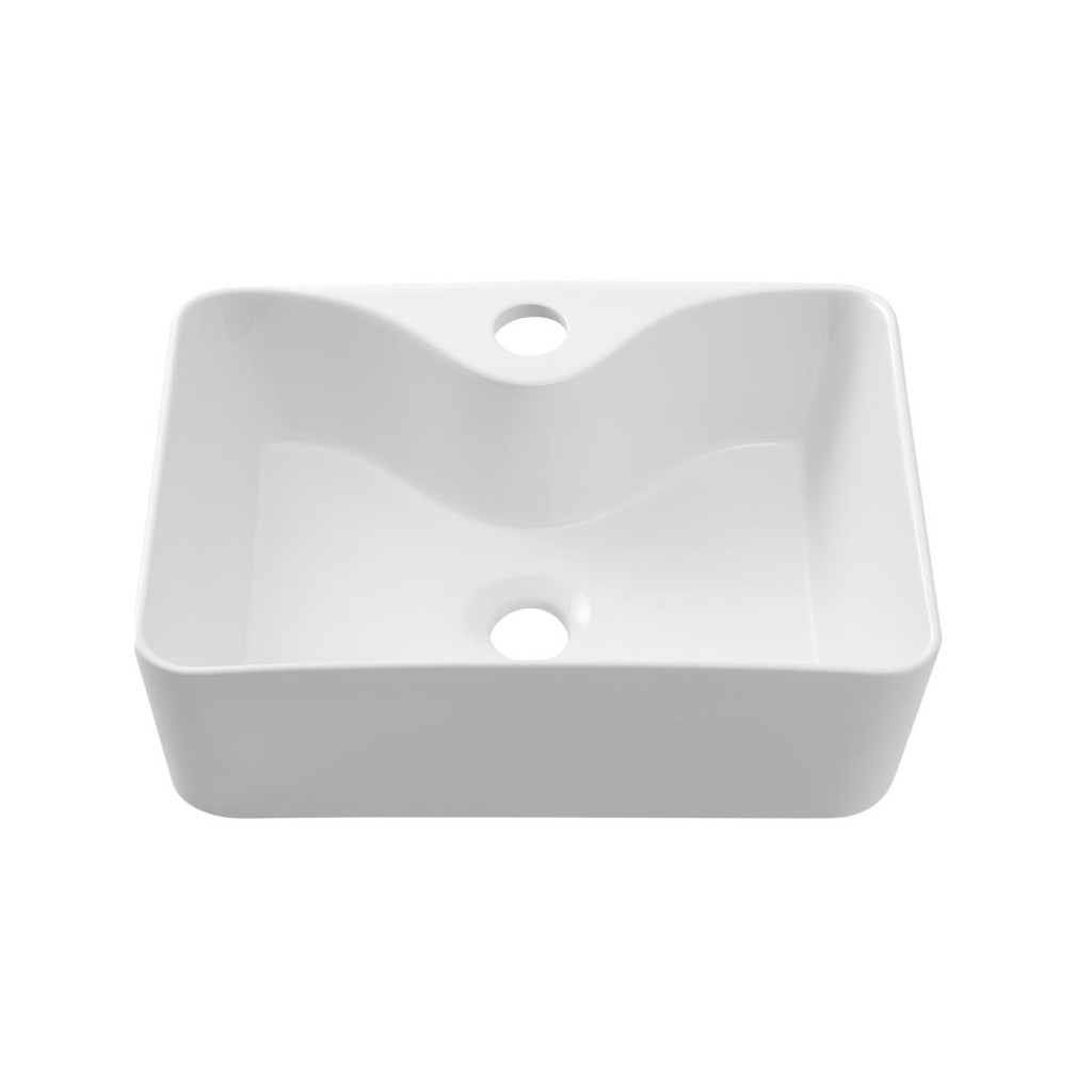 Cuba de Apoio Slim Retangular Sem Válvula para Banheiro Louça Cerâmica 40x30cm Cornalina Pingoo - Branco em Oferta na Shopee