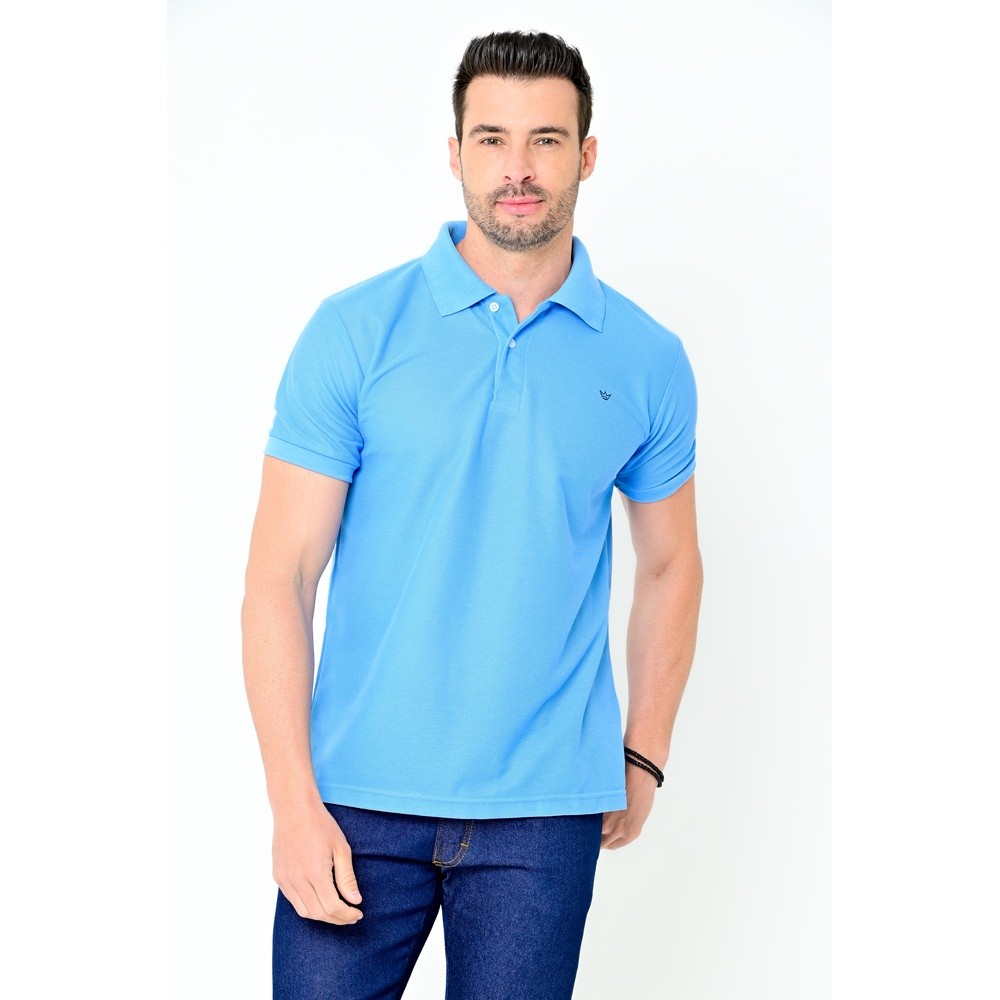 Camisa Polo Masculina Piquet Camisaria Colombo em Oferta na Shopee