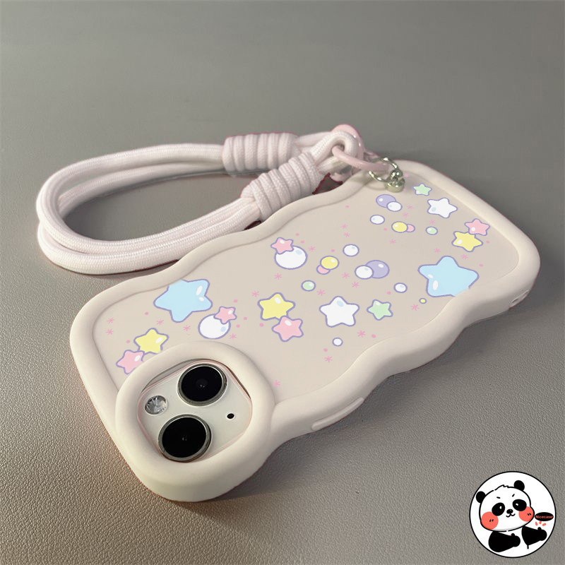 Capa Com Alça De Onda 3D Para Samsung Galaxy A73 A55 M54 F54 M34 F34 M31 M21s F2