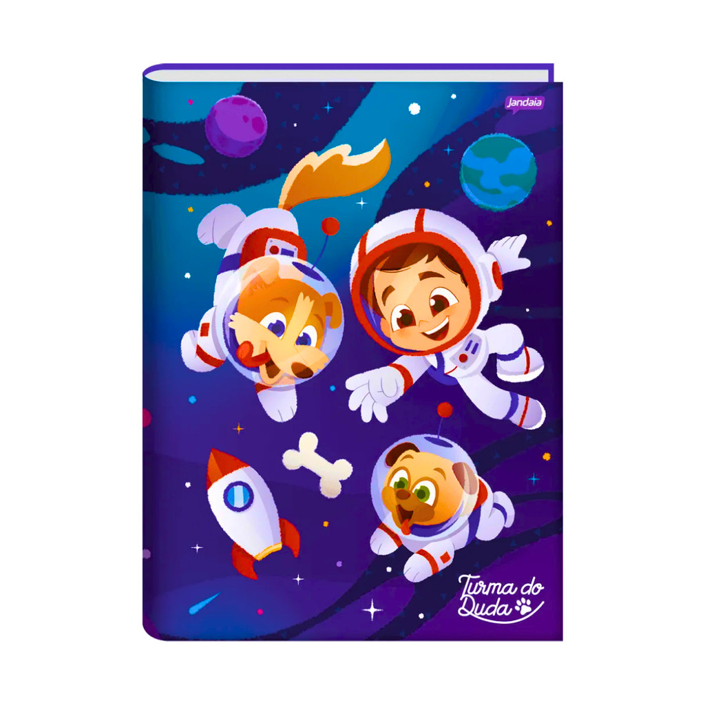 Caderno Brochura Universitário Turma Do Duda 80 Folhas  - Jandaia CAPA:ESPAÇO em Oferta na Shopee