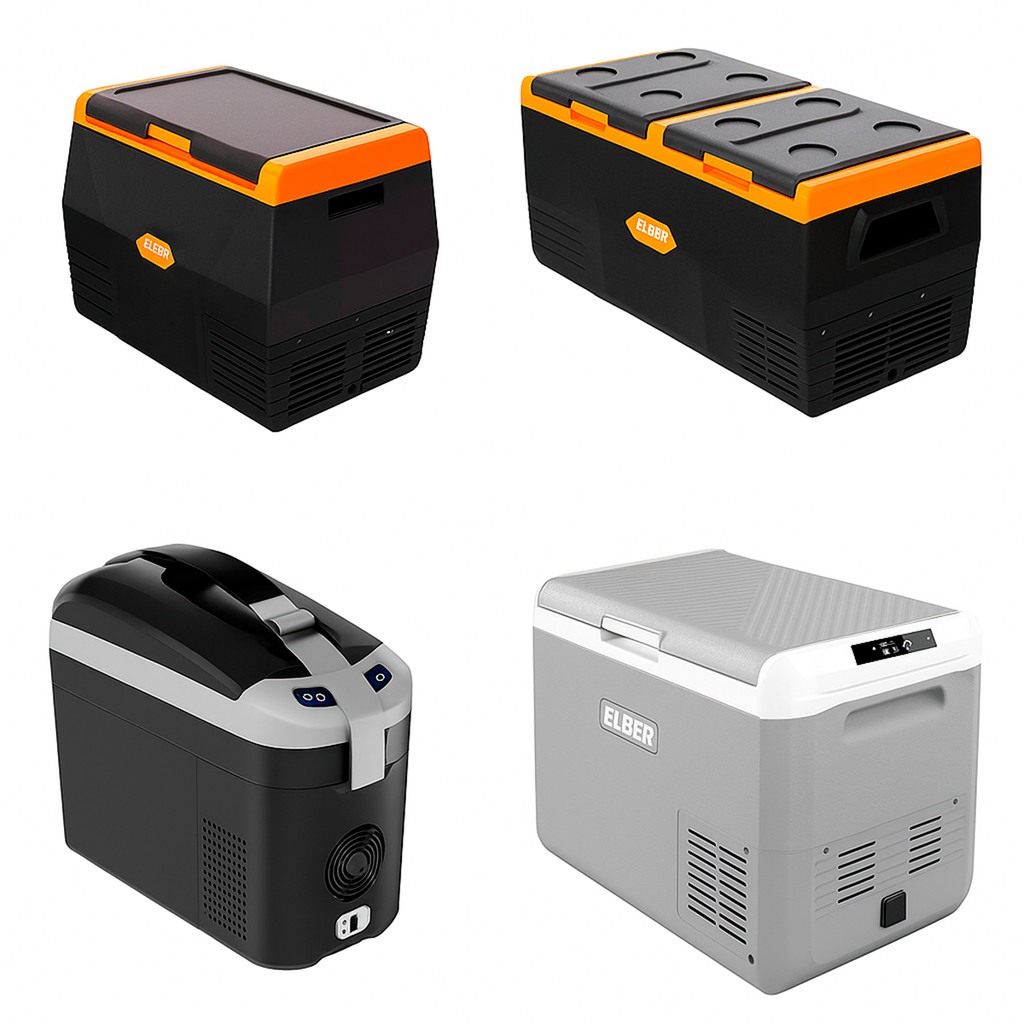 Geladeira Portátil Automotiva p/Carro Caminhão e Barco 12/24V 18L 35L 50L e 75L c/Bluetooth - Elber em Oferta na Shopee
