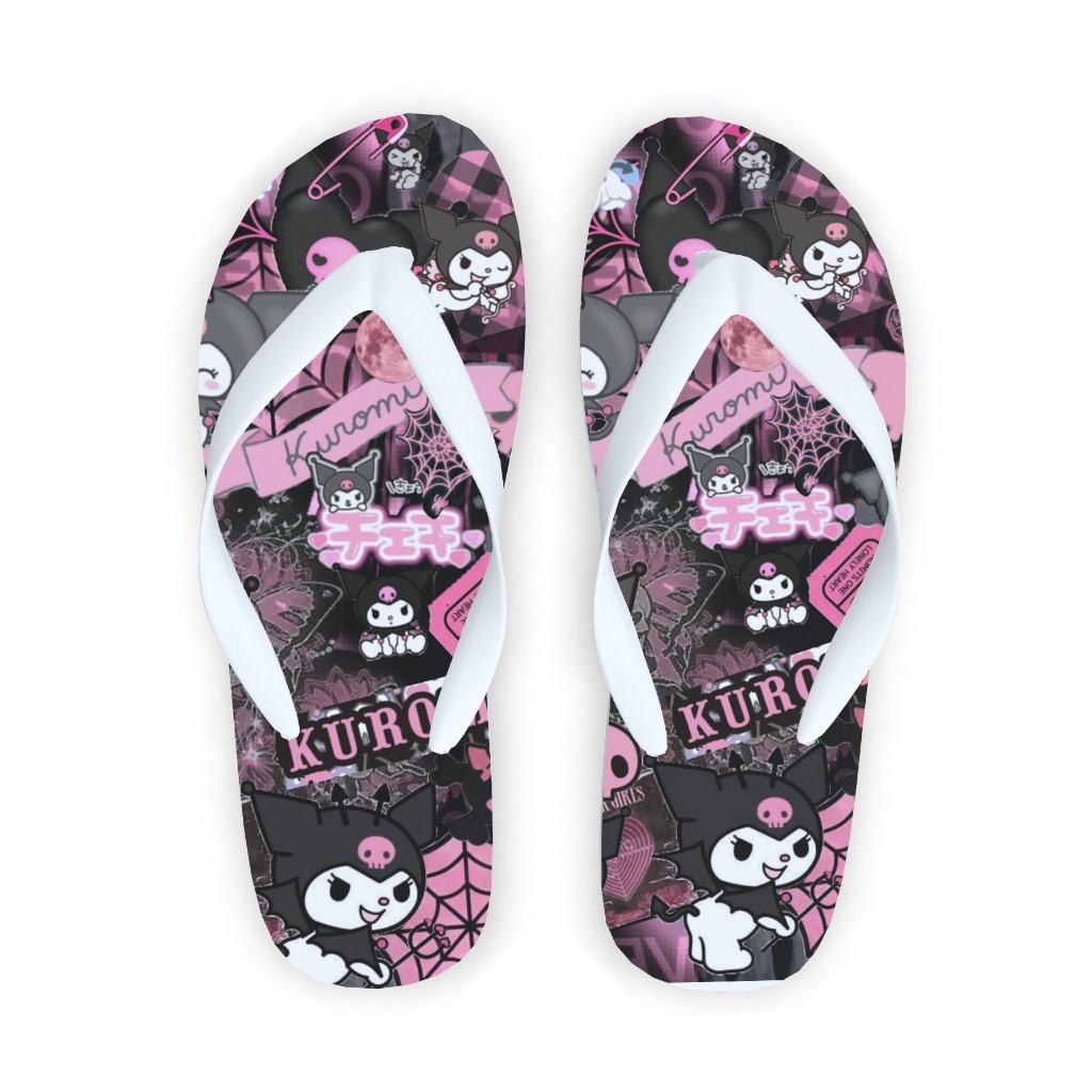 Chinelo kuromi desenho alta qualidade diversos tamanhos hello kitty
