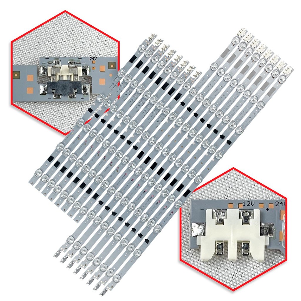 Kit Barras un46f5200 un46f5500 un46f6100 un46f6400 un46f6800 9 e 6 leds Pci Eletroparts