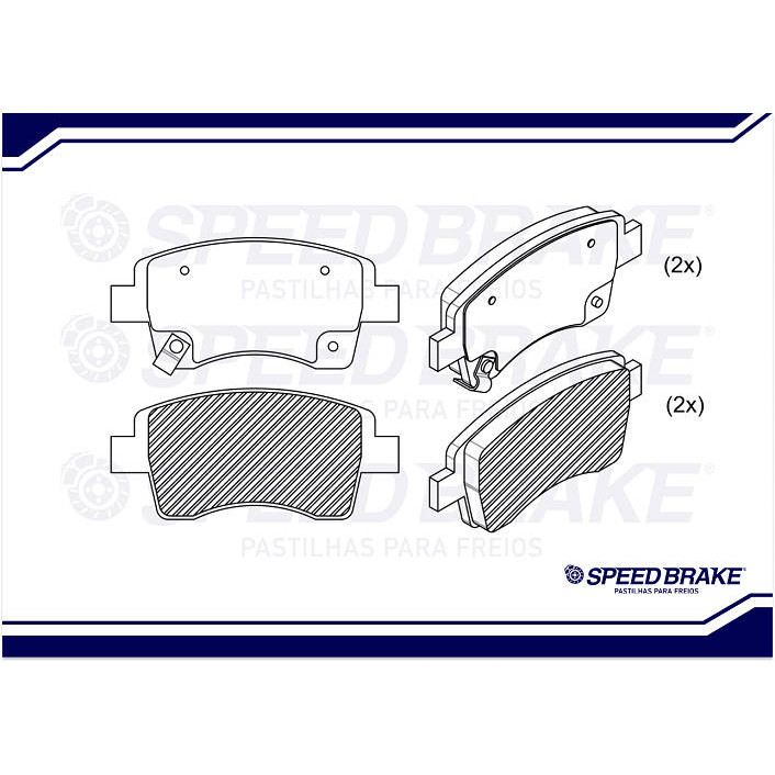 Pastilha Freio Dianteira Etios Sedan 1.5 16V 2011 Até 2016 Original Seed Brake