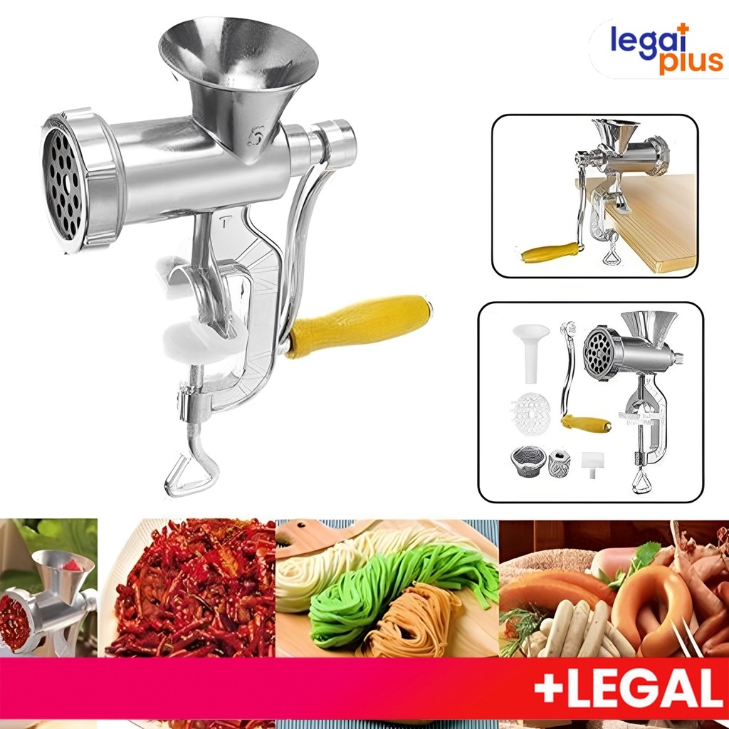 Imagem Moedor de Carne Manual com Funil para Linguiça e Biscoito