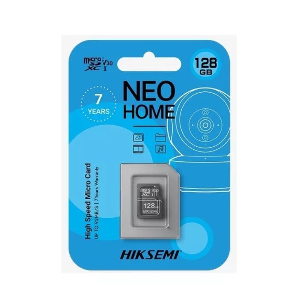 Cartão De Memória Hiksemi Neo Home 128GB MicroSdhc Classe 10