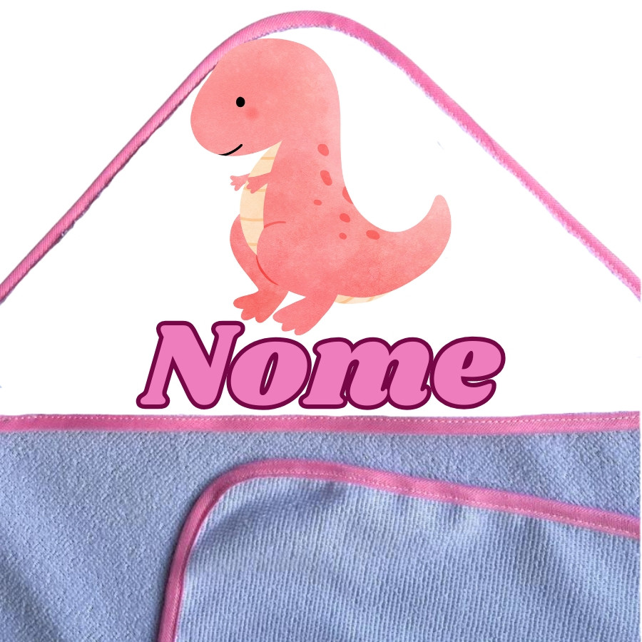kIT 3 TOALHAs PERSONALIZDAs COM NOME TEMA DINOSSAURO