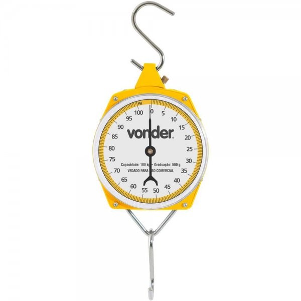 Balança Suspensa 100 kg Tipo Relógio Analógico Vonder