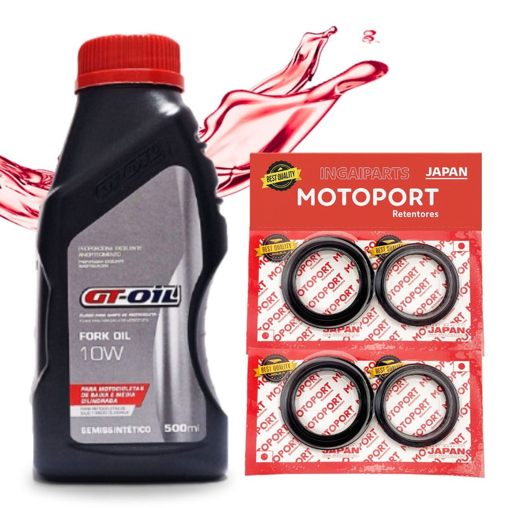 Kit Óleo da Bengala Xre 300 Sahara / Xre 300 / Falcon 400 / Tornado 250 Gt Oil + Retentores E Guarda Pó em Oferta na Shopee