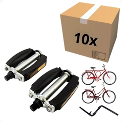 10 Pares Pedal Alvorada 1/2 Rosca Fina Sueco Retrô Bicicleta Caloi Monark Tropical Atacado Revenda