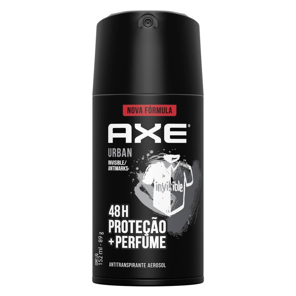 Desodorante Antitranspirante Axe Urban Invisible Anti Manchas Spray Aerosol 152ml - Beauty