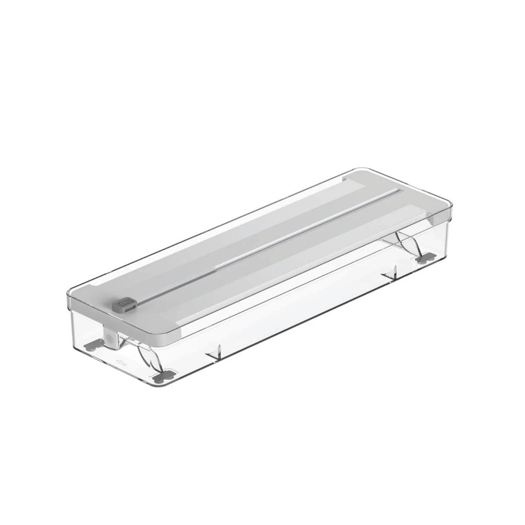 Organizador e Cortador Porta Rolos Duplo Gaveta Papel Alumínio Filme PVC Ou em Oferta na Shopee