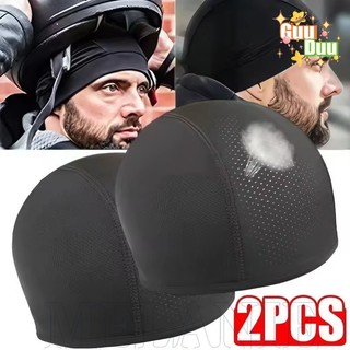 [Guudu] Boné Interno Para Capacete De Motocicleta 1/2 Unidades-Chapéu Respirável De Secagem Rápida-Gorro Sob O-De Corrid