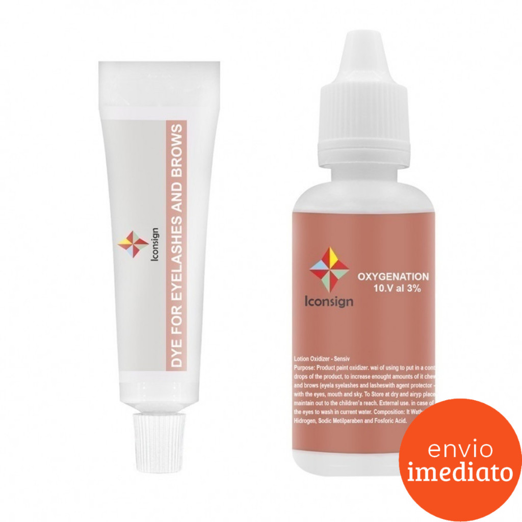 Tintura E Oxidante Para Cílios E Sobrancelhas Iconsign Original em Oferta na Shopee