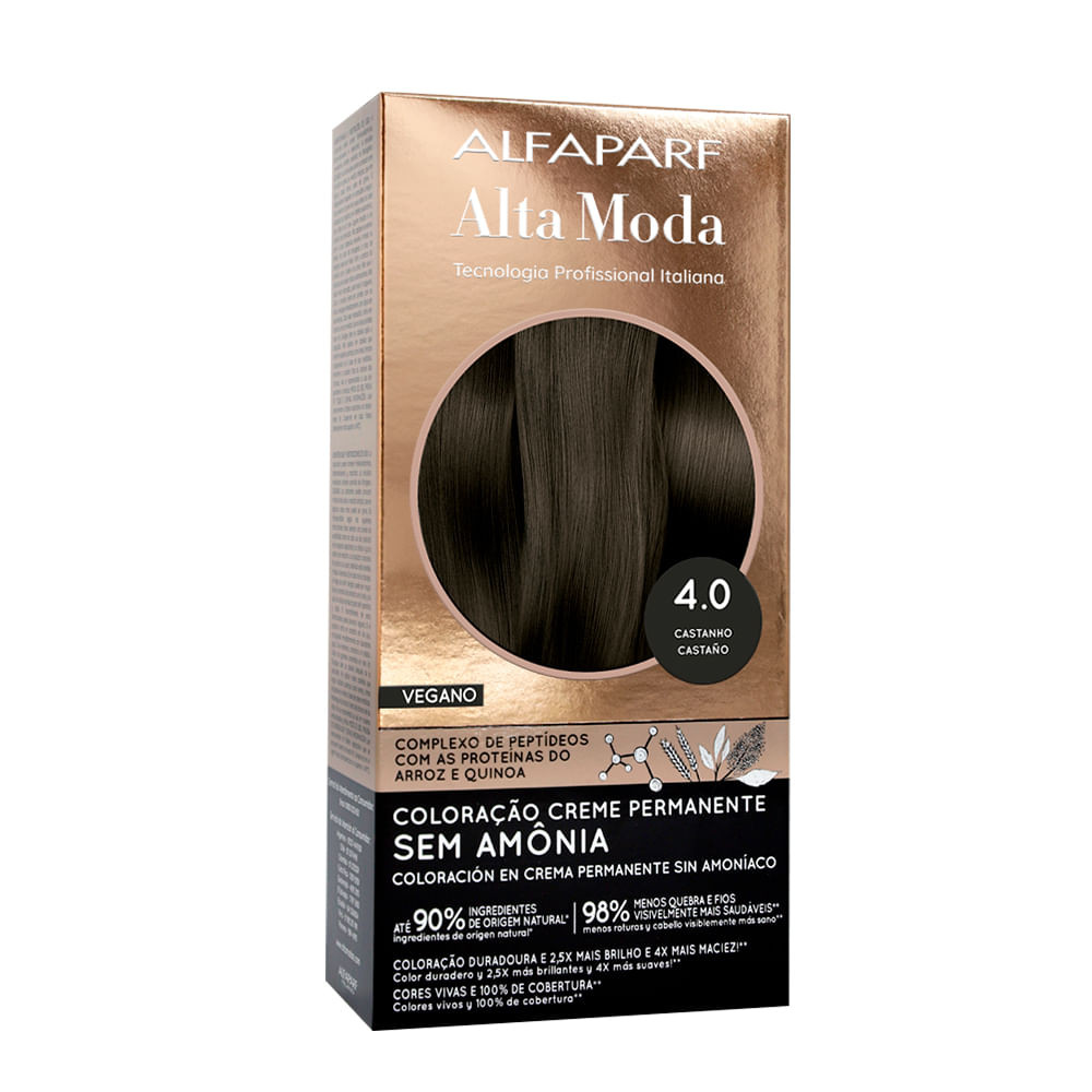 Tintura Alta Moda Sem Amônia 4.0 Castanho - Beauty