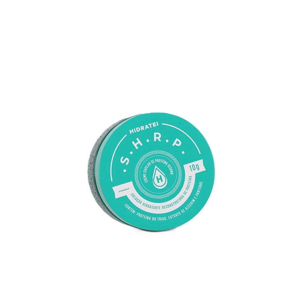 Hidratei SHRP Creme De Proteína Vegana Super Concentrado Reconstrução Restauração Sem Enxague 10g