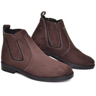 Promoção Botina Masculina de Camurça Sintética super Confortável em Oferta na Shopee