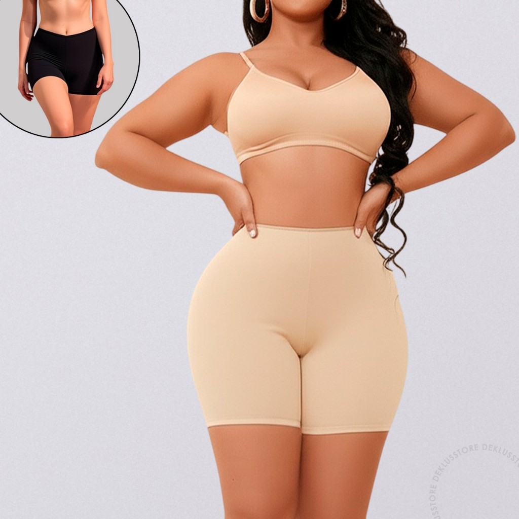 Kit 2 Short Feminino Segunda Pele Anágua Microfibra Lingerie Antiatrito Para Saia e Vestido em Oferta na Shopee