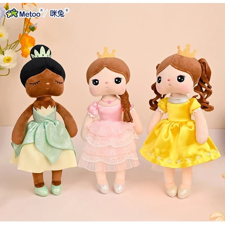 3 Pçs/A Conjunto Boneca Metoo Angela Princesas 38 Cm-Original