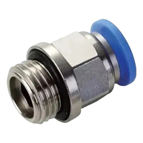 Conector engate rápido tubo pu 10mm x rosca 3/8 bsp -4 peças