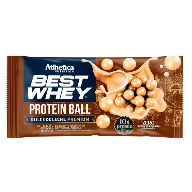 Best Whey Protein Ball Doce de leite Premium Atlhetica Nutrition 50g