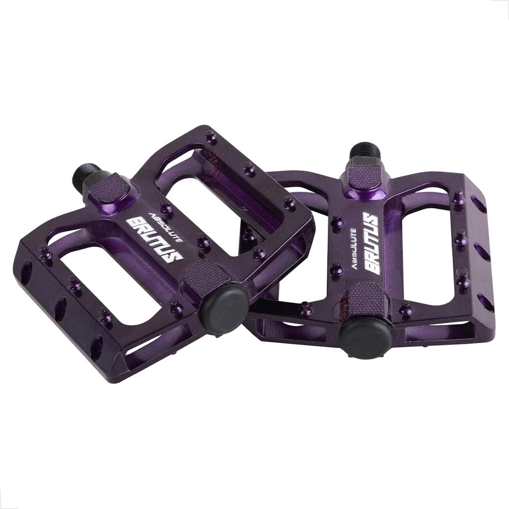 PEDAL PLATAFORMA ABSOLUTE BRUTUS FLAT 9/16 ROXA - Dh Enduro Bmx Rosca Grossa 9/16 freerider bicicleta em Oferta na Shopee