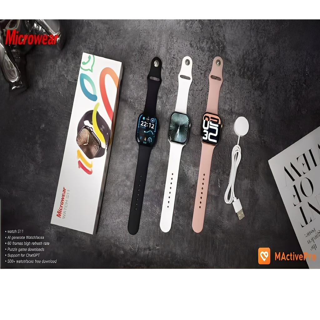 Relógio Smartwatch S11 Microwear série 10 ChatGpt Gps Nfc Lançamento Original em Oferta na Shopee