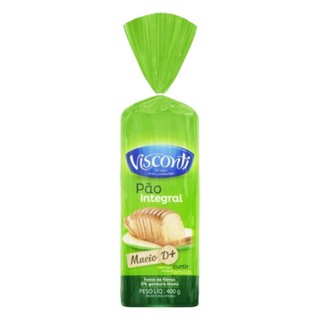 Pão de Forma Visconti Integral 400g - Embalagem com 10 Unidades em Oferta na Shopee