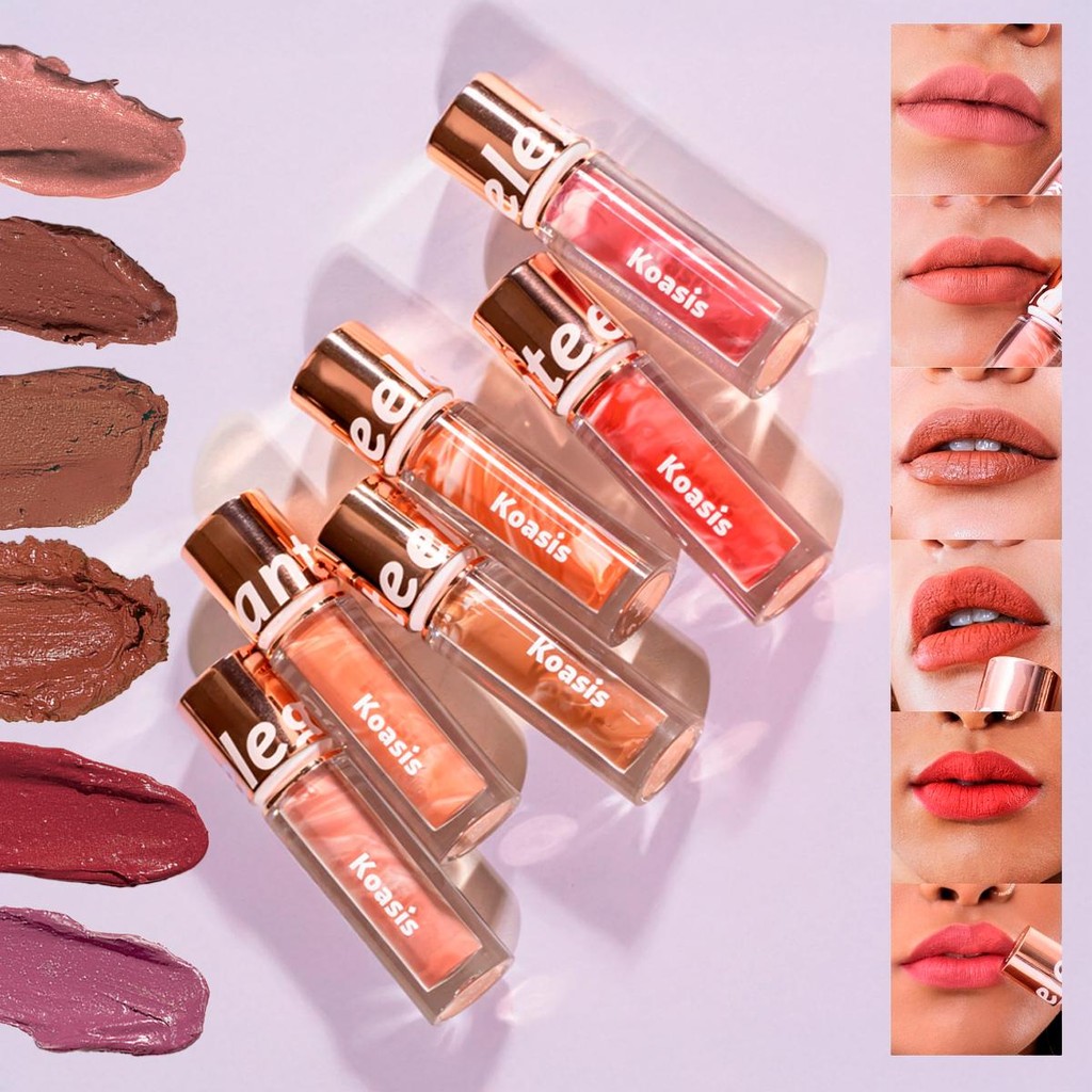 Batom Líquido Matte Elegante Acabamento Impecável Longa Duração KM004 - Koasis em Oferta na Shopee
