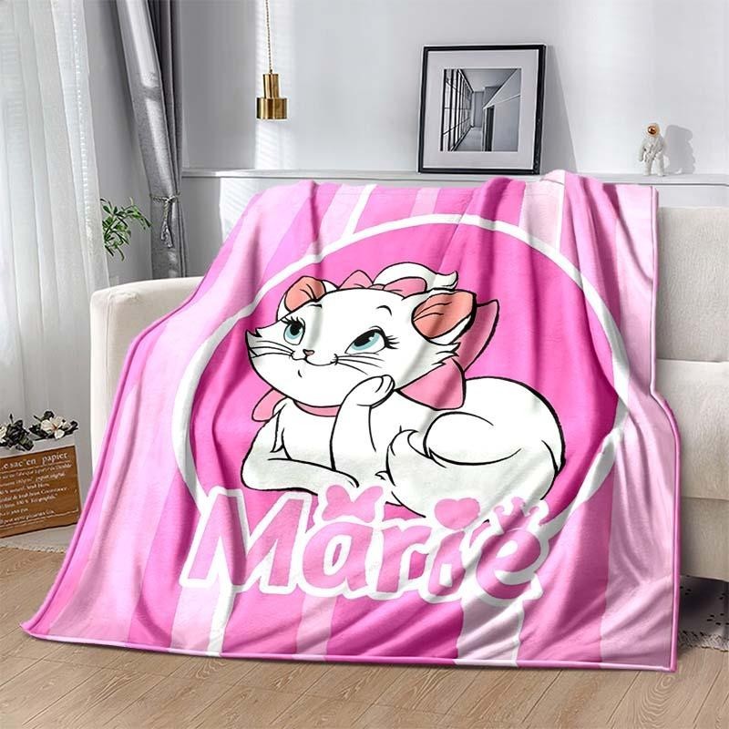 6 Tamanhos Quente Macio Gato Marie Cobertor Personalizado Fofo Crianças E Adultos Sofá Colcha De Pelúcia Para Cama em Oferta na Shopee