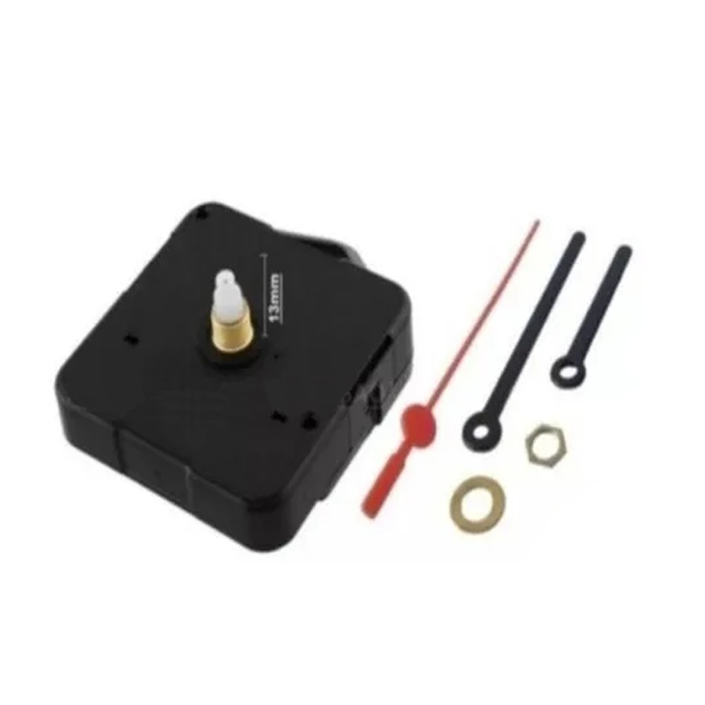 Maquina Relógio Parede Eixo Curto 13mm Tic Tac Da Boa Movimento Maquina completa Top demais da Boa B2