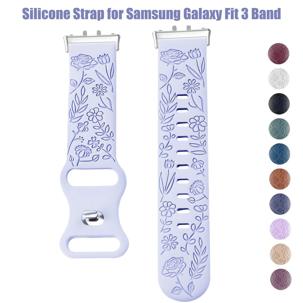 Pulseira De Silicone Para Samsung Galaxy Fit 3 Reposição De Esportiva Fit3 Acess