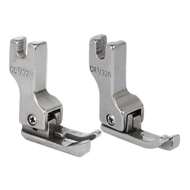 2 Calcador Compensado Pesponto 1/32N Dir Esq Reta Industrial Semi Industrial Textil