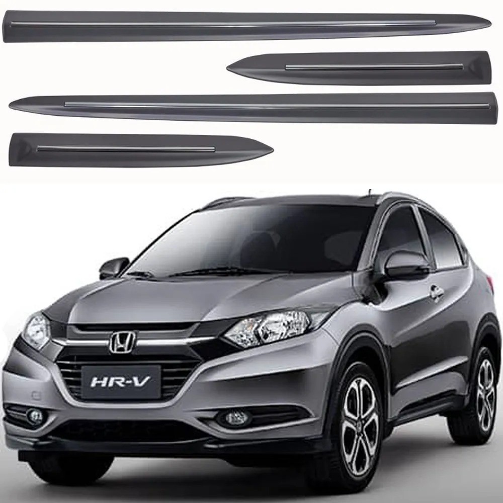 Friso Lateral Honda Hr-v Hrv Filete Cromado Cinza Iridium