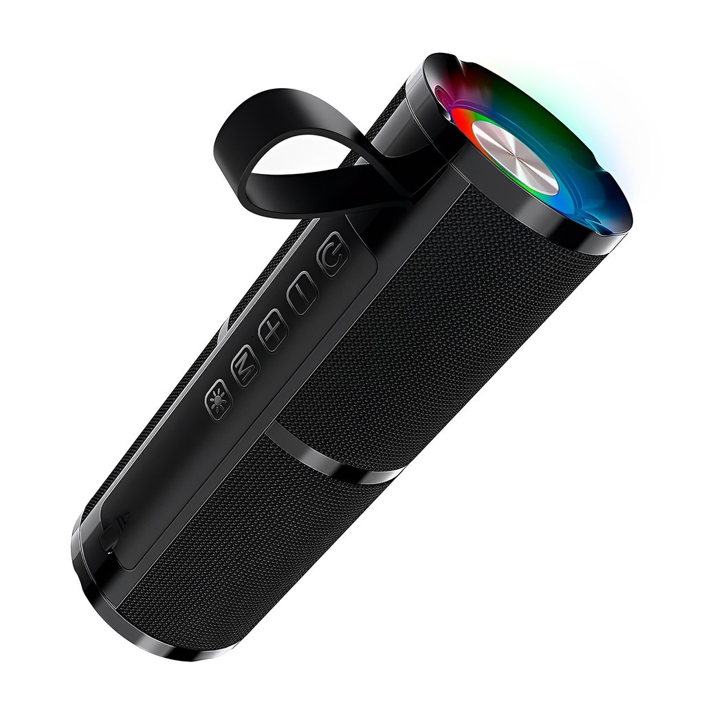 Caixa de Som 1Hora Alto-falante Bluetooth Portátil Preto em Oferta na Shopee