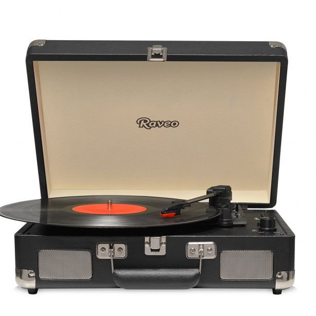 Vitrola Sonetto Chrome, Bluetooth/USB Bivolt Preta Raveo