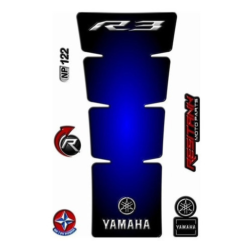 Adesivo Protetor Tanque Tankpad Yamaha Yzf R3 Kit 122
