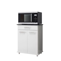 Balcão Multiuso Duplo 2Pts 1 Gvt Branco Isis Nicioli Branco