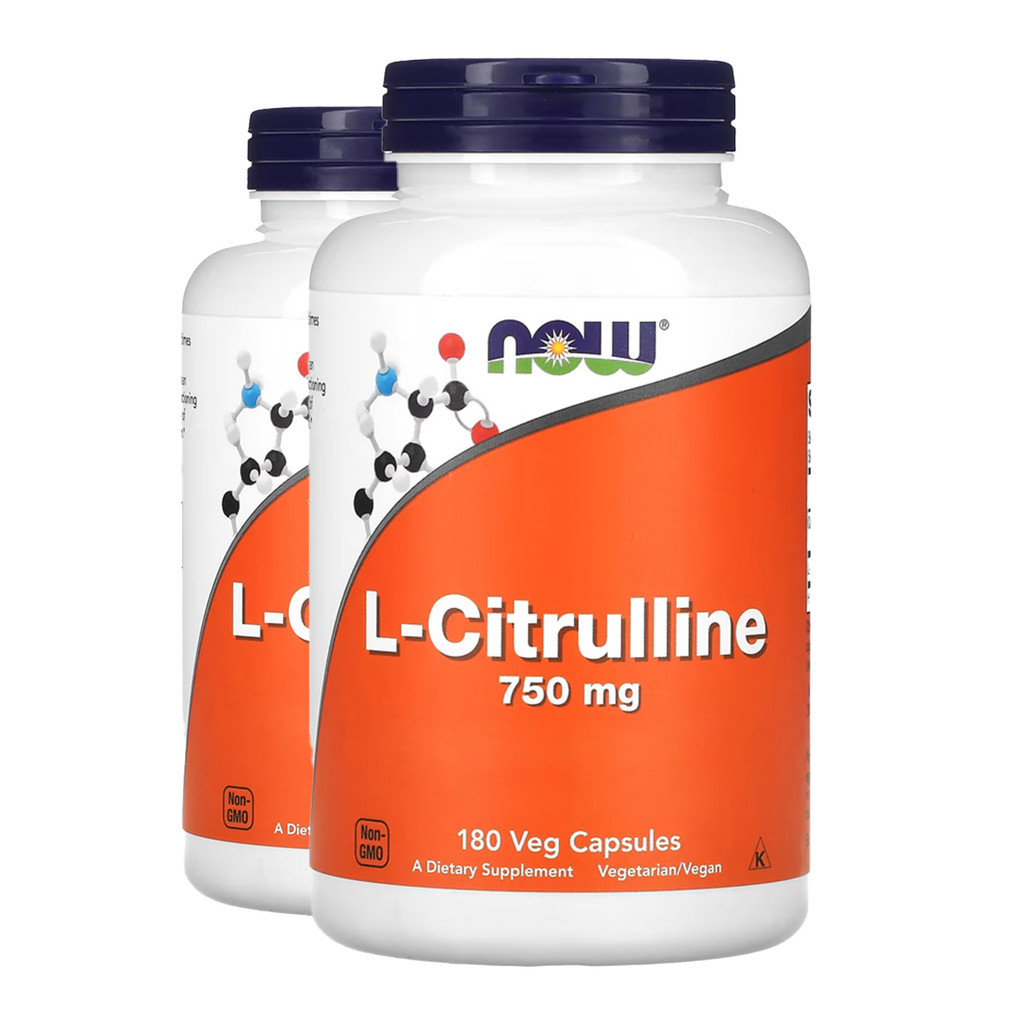 Kit 2x L-Citrulina 750mg Now Foods 180 Cápsulas Importado/Made in Usa