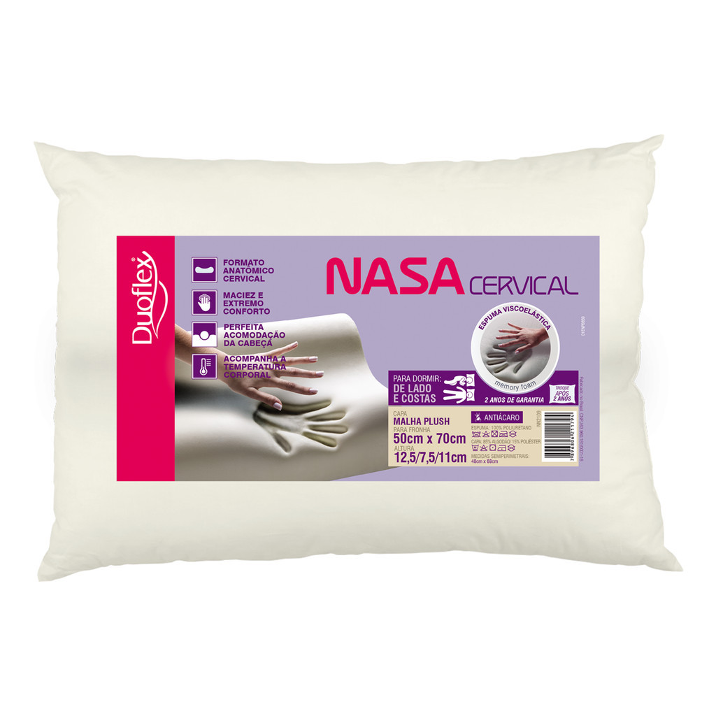 Travesseiro Nasa Ortopédico Cervical Duoflex: Onde Comprar | BuscaProdutos