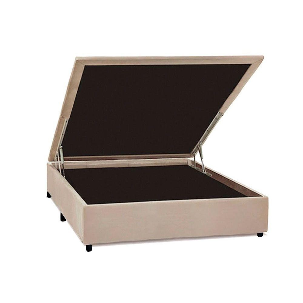 Cama Box Baú Casal Universal Suede Clean (138x188x35) - Costa Rica em Oferta na Shopee
