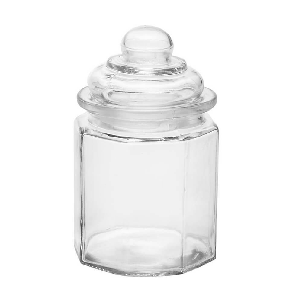 Pote De Vidro Porta Mantimento Hermético 300ml Liso 1 Peça - Casambiente